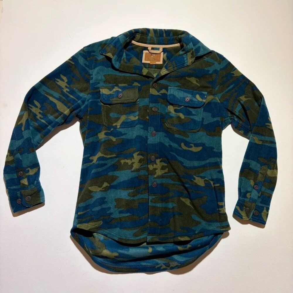 Blue Camo Long Sleeve Shacket Outdoor Life